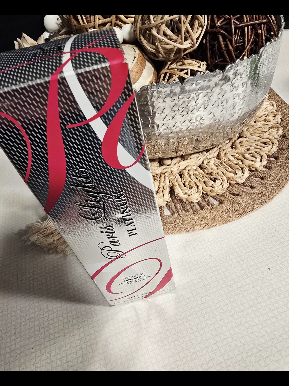 Macy's Platinum Women’s Fragrance in Pink & Silver Box